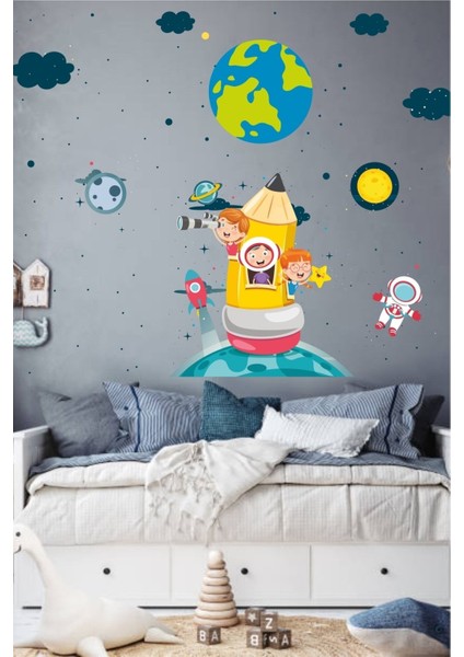 Çocuk ve bebek odası renkli duvar sticker seti, eğlenceli dekoratif aksesuarlar fiyatları