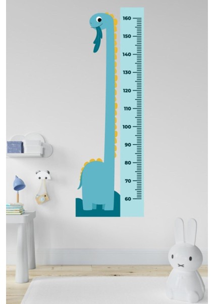 Renkli Dinozor Figürlü Boy Ölçme Duvar Sticker, Eğlenceli ve Kullanışlı Tasarım fırsatları