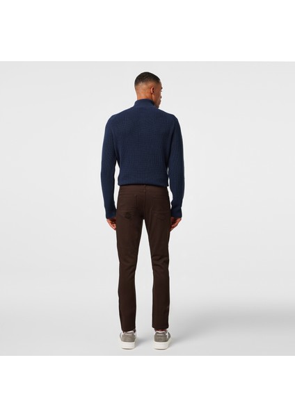 Erkek Kahverengi Slim Fit Pantolon P37029T.20C