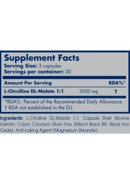 Nutrition Citrulline Malate 90 Caps