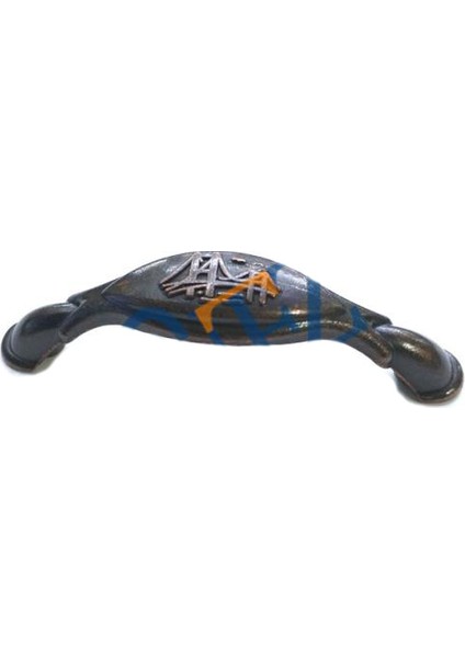 Dekoratif Zamak Boğaziçi Kulp - 64Mm, Eskitme, 100 Adet