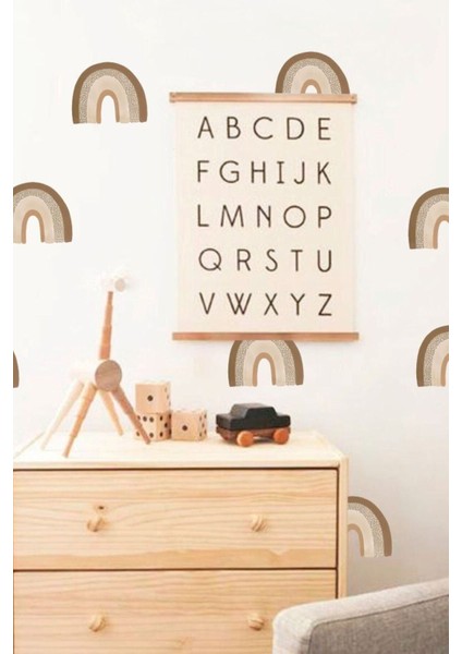 Renkli Gökkuşaklar Çocuk Odası Duvar Sticker, Sevimli ve Renkli Dekorasyon fiyatları