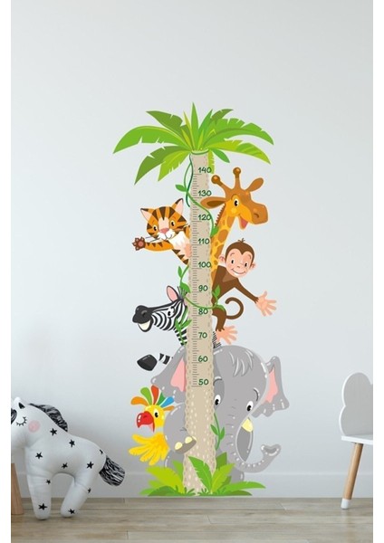Sevimli Dostlar Boy Ölçer Cetveli, Çok Renkli, 5+ Parça, Çocuk Odası Duvar Süsü fiyatları