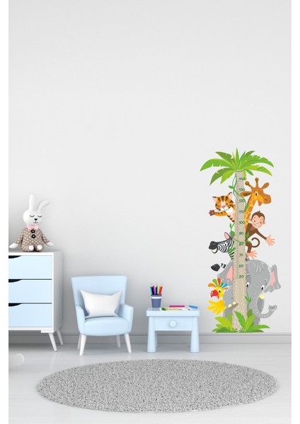 Sevimli Dostlar Boy Ölçer Cetveli, Çok Renkli, 5+ Parça, Çocuk Odası Duvar Süsü modelleri