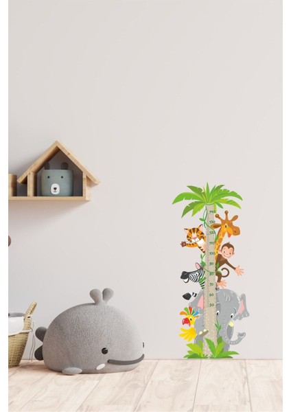 Sevimli Dostlar Boy Ölçer Cetveli, Çok Renkli, 5+ Parça, Çocuk Odası Duvar Süsü fırsatları