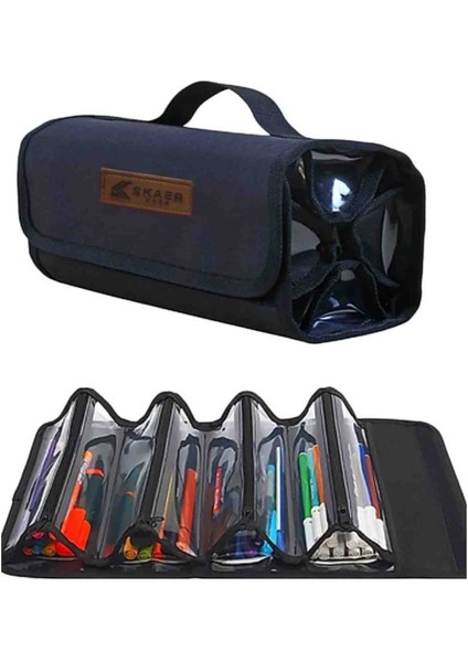 Kalem Çantası Xc 03 Siyah Dört Bölmeli fiyatları