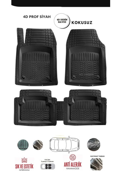 Audi A4 Allroad Quattro 2014 Model Professıonel Siyah 4d Paspas