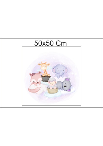 Sevimli Yavrular Uykulu Duvar Stickerleri, Renkli ve Eğlenceli Çocuk Odası Dekoru modelleri