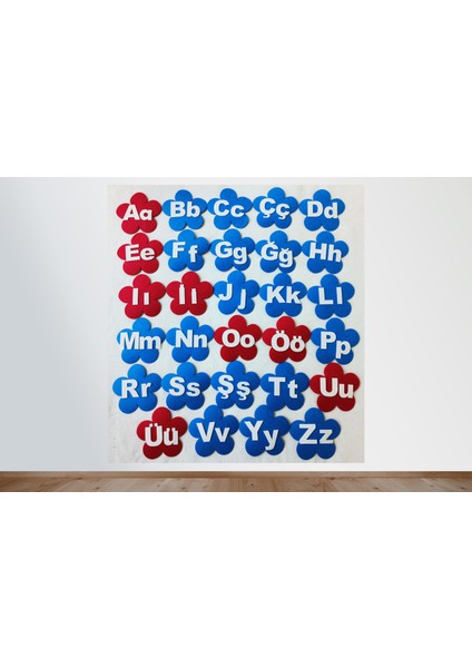 ABSP03 Alfabe Seti Panosu (Keçeden Eğitim Materyalleri)