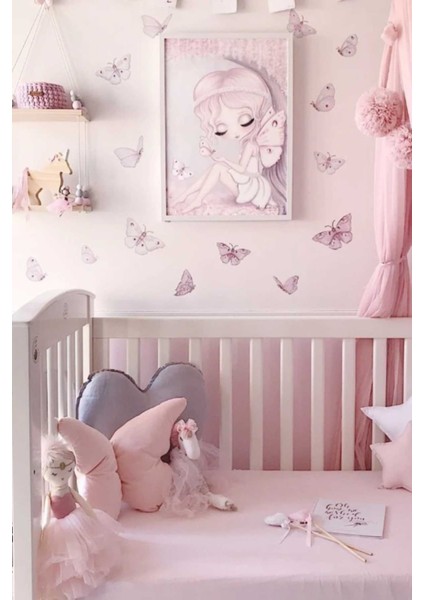 Kelebek Çocuk Odası Duvar Stickerı