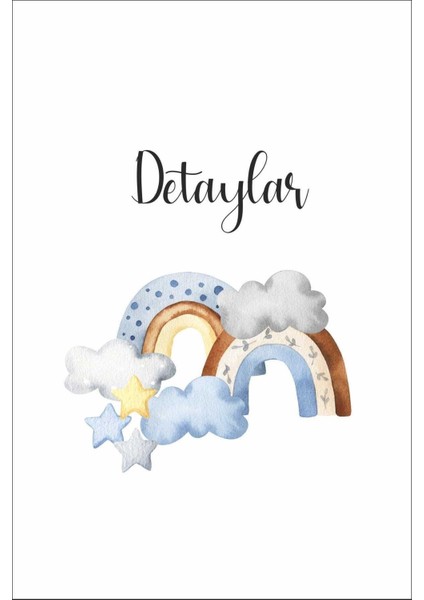 Renkli bulut ve yıldız duvar çıkartması, çocuk odası dekoru, eğlenceli ve şık tasarım fiyatları