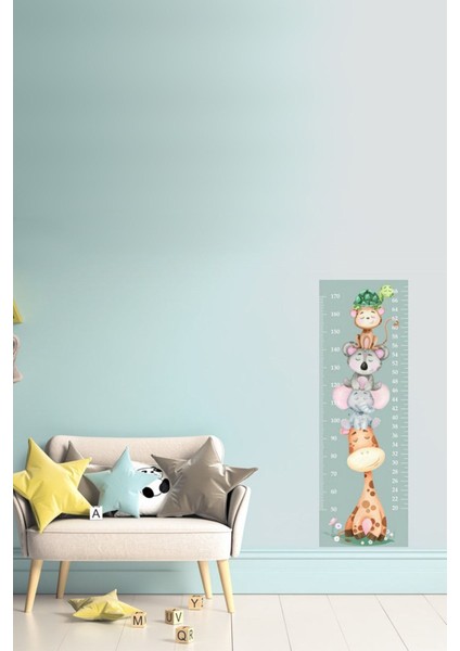 Çocuk ve Bebek Odası Boy Ölçer Duvar Sticker Setleri modelleri