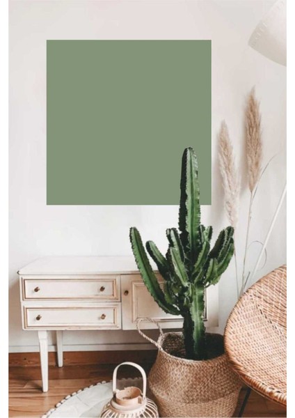 Yeşil Kare Bohem Duvar Stickerı, şık ve modern dekoratif tasarım, tek parça fiyatları