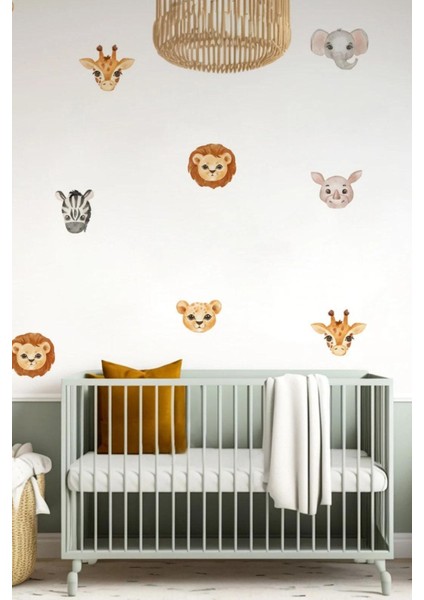 Safari Hayvanlar Temalı Çocuk Odası Duvar Sticker fiyatları
