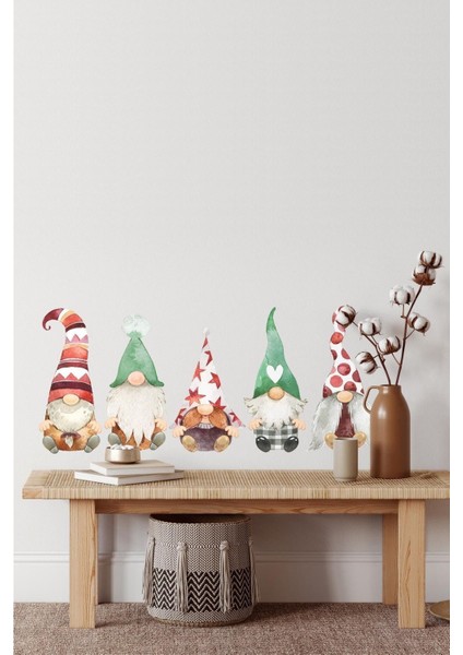 Renkli Noel Baba ve Santa Claus çıkartma seti, çocuk odası dekoru, 4 parça fiyatları