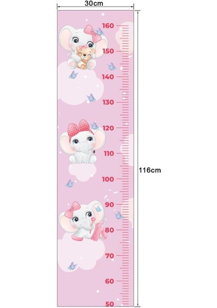 Renkli ve sevimli fil temalı çocuk odası duvar stickeri, eğlenceli ve canlı dekor fiyatları