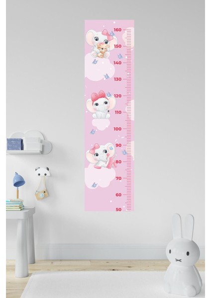 Renkli ve sevimli fil temalı çocuk odası duvar stickeri, eğlenceli ve canlı dekor fırsatları