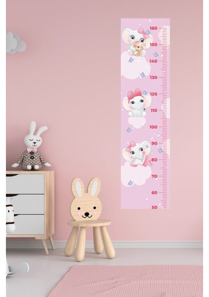 Renkli ve sevimli fil temalı çocuk odası duvar stickeri, eğlenceli ve canlı dekor indirimleri