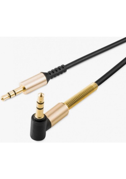 Ses Aktarım Kablosu 1 Metre Jak Erkek Erkek L Tipi 3.5mm Aux Kablosu modelleri