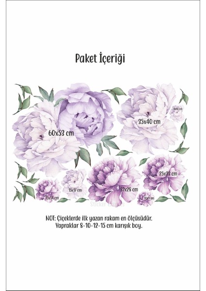 Renkli Şakayık Çiçekleri Duvar Sticker Seti, canlı dekorasyon, 5+ parça, çok renkli fiyatları