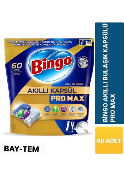 Akıllı Kapsül Pro Max Bulaşık Makinesi Deterjanı Tableti 60'lı