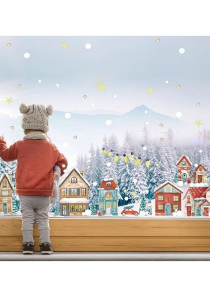 Kış Temalı 5+ Parça Turuncu Çocuk Bebek Odası Sticker Seti indirimleri