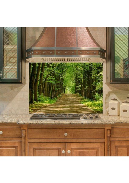 Mutfak Duvar Tezgah Arası Ocak Arkası Sticker Kaplama Yürüyüş Yolu