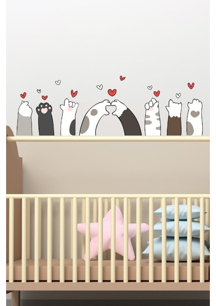 Renkli Bebek ve Çocuk Odası Duvar Sticker Seti, Sevimli ve Eğlenceli Dekorasyon