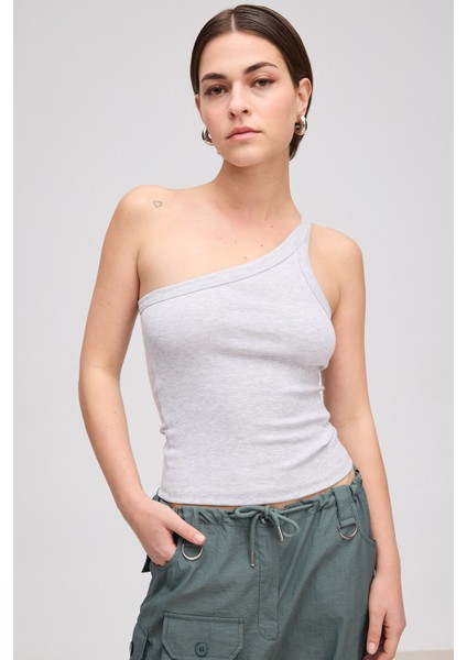 One Shoulder Basic Top