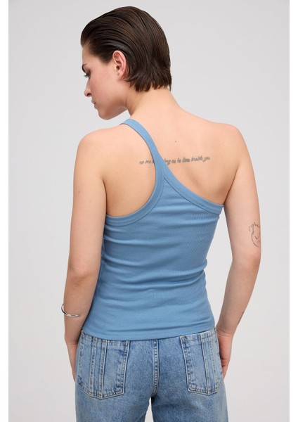 One shoulder basic top fırsatları