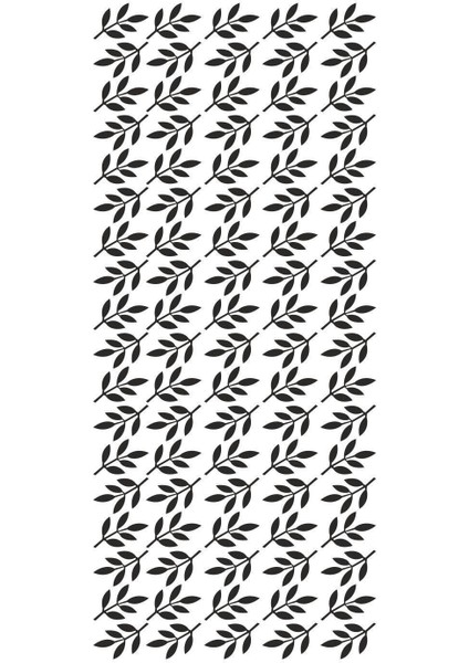 Şık Siyah Minimalist Yapraklar Duvar Stickerı, sade ve modern dekorasyon için ideal modelleri