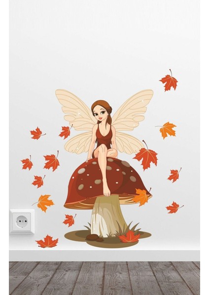 Bahar Perisi Renkli Çocuk Odası Duvar Stickeri, Neşeli ve Canlı Dekorasyon Süsü