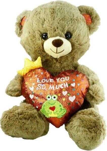 Nessi World Nessiworld PJH2323 Peluş Kalpli Ayı Love You 30 cm