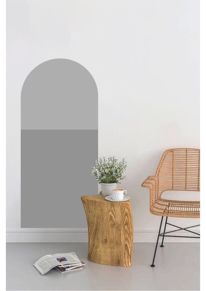 Geçişli Bohem Oval Duvar Sticker, modern ve şık gri dekorasyon aksesuarı fiyatları
