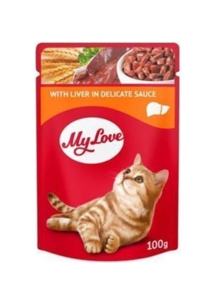 My Love Sos Içinde Ciğerli Pouch Kedi Maması 100 gr - Lisinya