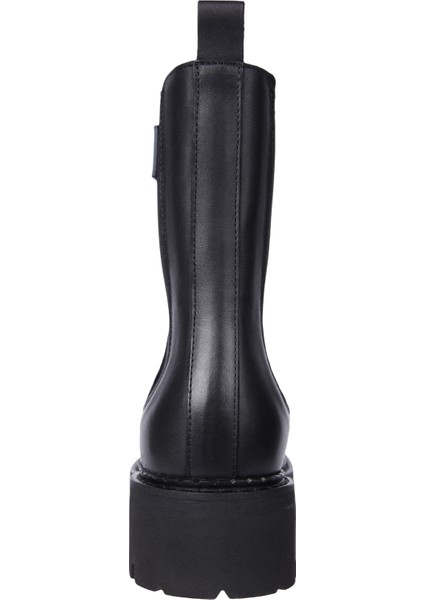 Kadın / Kız Marka Bayrak Logolu Chelsea Modeli Bağcıksız Siyah Bot & Bootie EN0EN02629-BDS