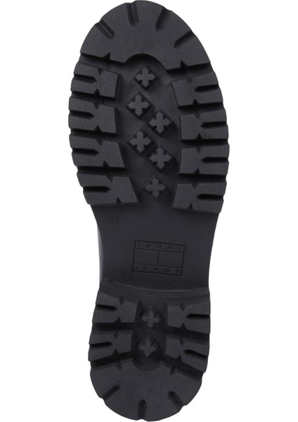 Kadın / Kız Marka Bayrak Logolu Chelsea Modeli Bağcıksız Siyah Bot & Bootie EN0EN02629-BDS