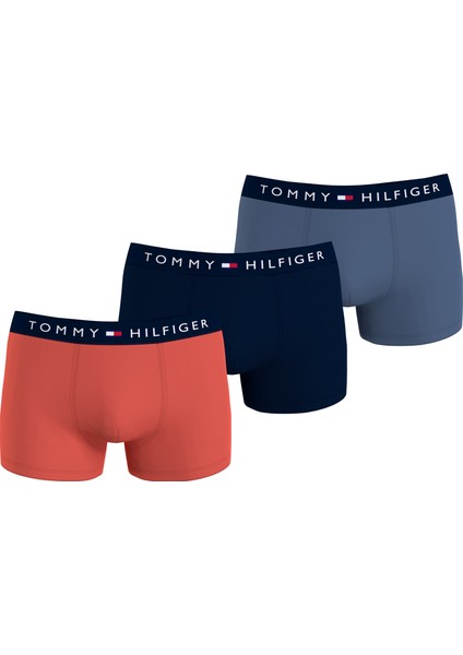 Erkek Marka Logolu Elastik Bantlı Günlük Kullanıma Uygun Lacivert-Mavi-Turuncu Boxer UM0UM03180-0XS