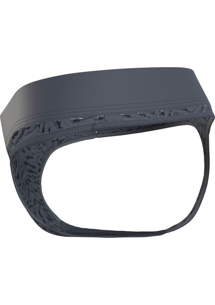 Kadın Calvin Klein Logolu Elastik Bantlı Orta Yüksek Belli Yarı Transparan Streç Dantelli Gri Külot 000QF7287E-CKP modelleri