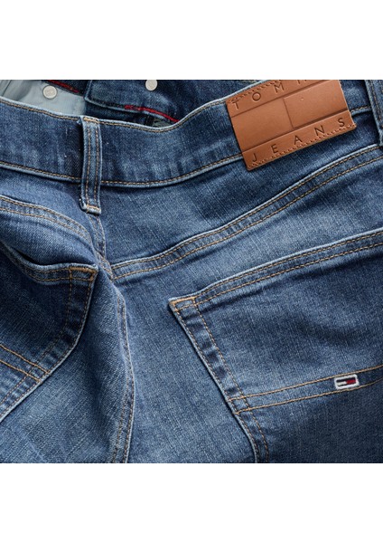 Erkek Marka Logolu Scanton Slim Fit Şık Görünüşlü Klasik 5 Cepli Günlük Kullanıma Uygun Mavi Denim Jeans DM0DM20187-1BK fiyatları