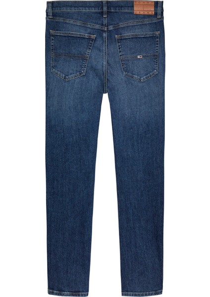 Erkek Marka Logolu Scanton Slim Fit Şık Görünüşlü Klasik 5 Cepli Günlük Kullanıma Uygun Mavi Denim Jeans DM0DM20187-1BK modelleri