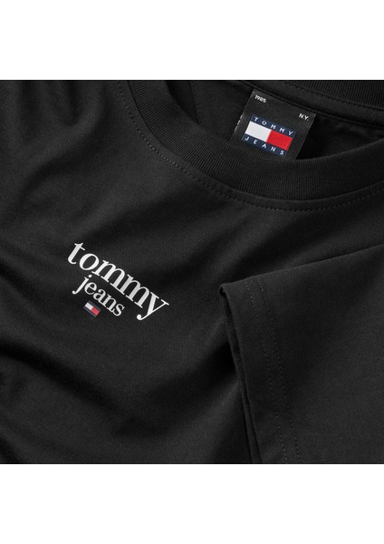 Tommy Hilfiger Kadın / Kız Organik Pamuklu Siyah T-Shirt DW0DW18661-BDS