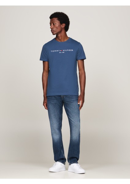 Erkek Marka Logolu Organik Pamuklu Günlük Kullanıma Uygun Mavi T-Shirt MW0MW11797-DBZ indirimleri