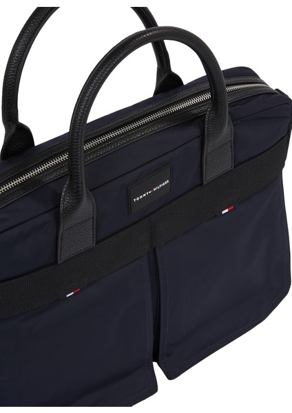 Lacivert Erkek Laptop Çantası Th Func Nylon Computer Bag