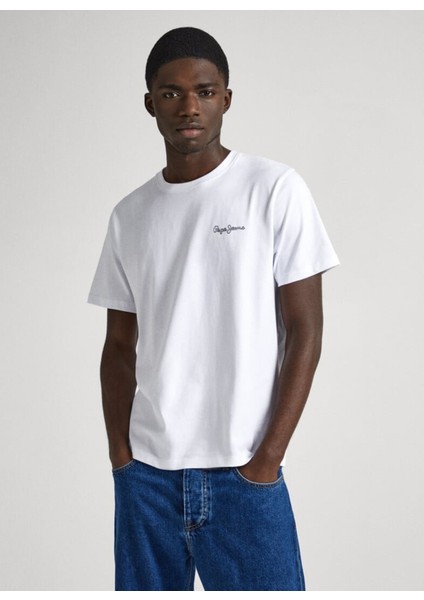 Bisiklet Yaka Baskılı Beyaz Erkek T-Shirt PM509367 800 Sıngle Clıford fiyatları