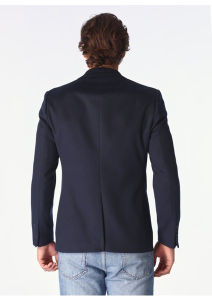 Basic Lacivert Erkek Düz Ceket F4WM-CKT 2532 indirimleri