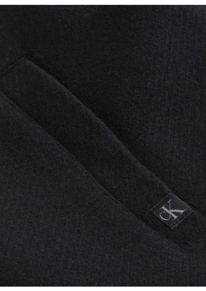 Standart Siyah Kadın Ceket Short Yün Blend Jacket