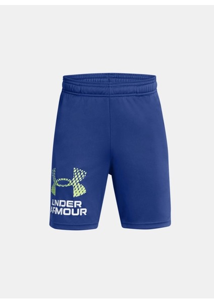 Normal Bel Standart Mavi Erkek Şort 1383333-432-UA Tech Logo Shorts