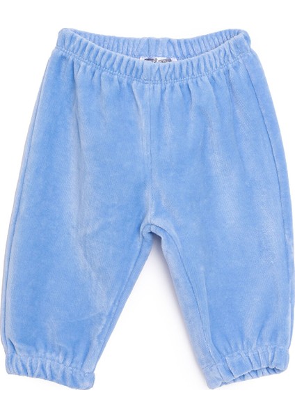 Basic Lastikli Kadife Eşofman Alt Erkek Bebek