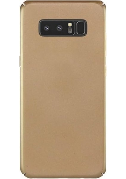 Galaxy Note 8 Uyumlu Sert Rubber Silikon Kılıf (Altın Rengi)